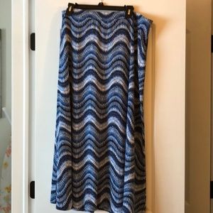 Blue and white skirt